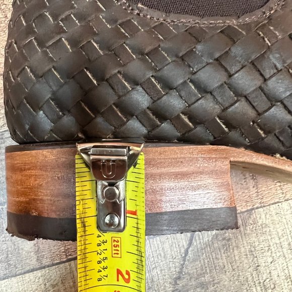 Men's Western Cowboy Woven Leather Half ANKLE Chelsea Boot Booties Botin VAQUERO - Picture 9 of 11